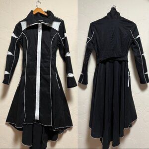 Black and White Samuel Dong Convertible Coat/Dress